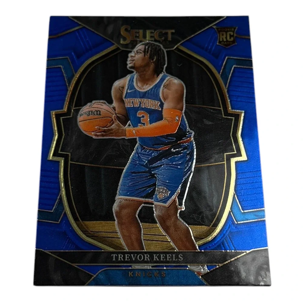 2022-23 Panini Select Trevor Keels New York Knicks RC Blue Prizm Concourse No 84